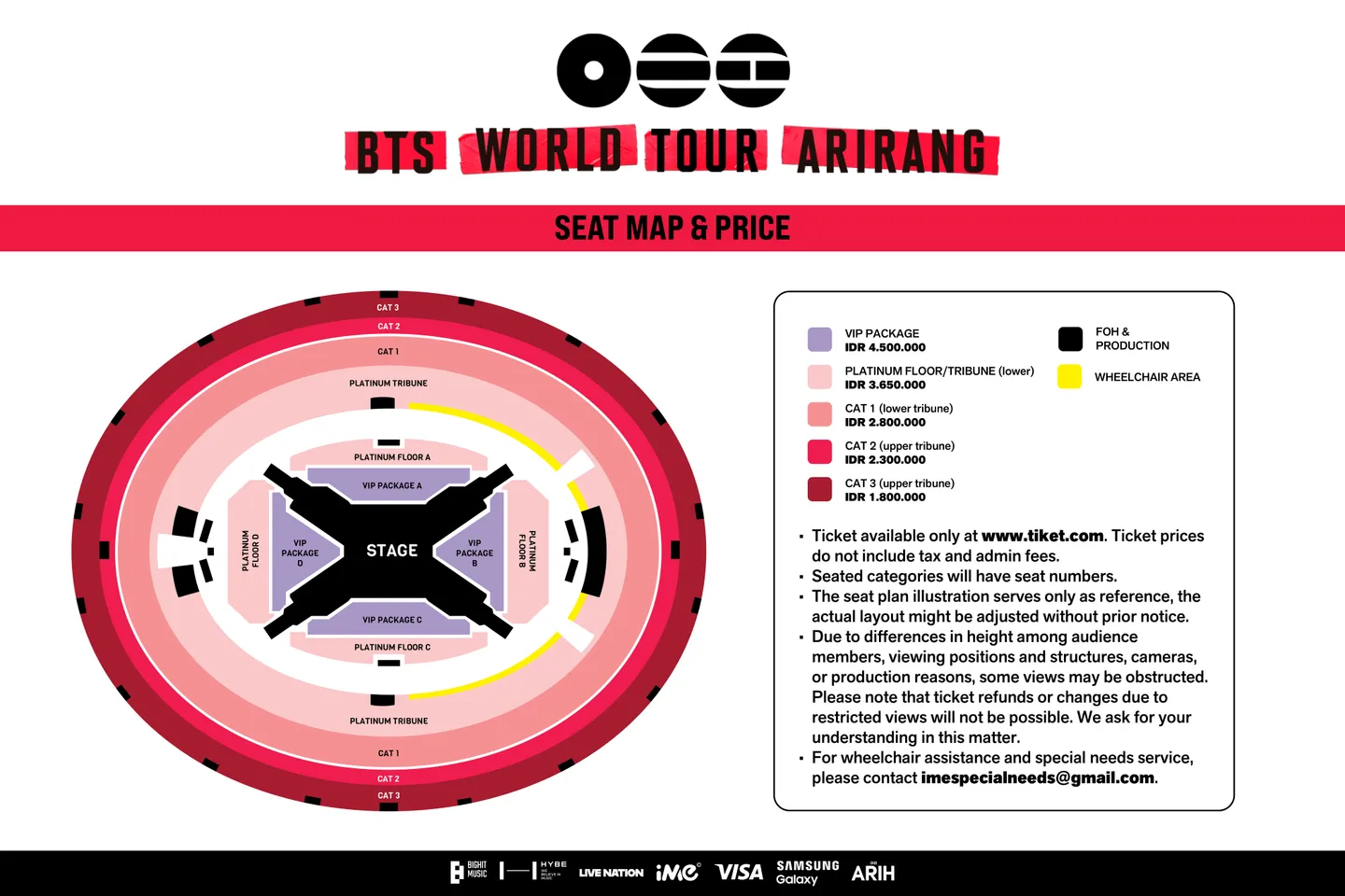 BTS Jakarta Seating Layout Plan